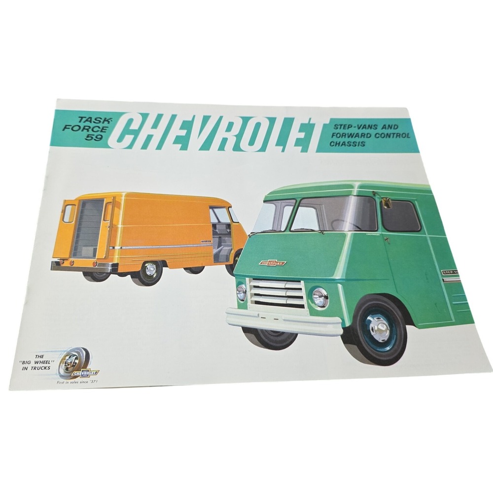 1959 Chevrolet Task Force 59 Step Vans Forward Control Chassis Brochure
